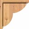 Ekena Millwork Crestline Smooth Corbel w/Backplate, Western Red Cedar, 7 1/2"W x 12"D x 12"H COR08X12X12CRE01SWR - alternate 2